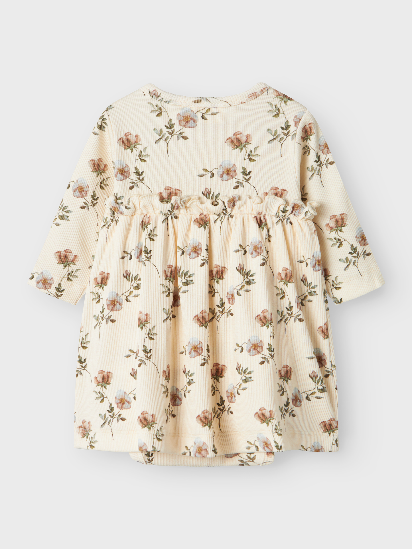 Abito morbido fantasia fiori baby