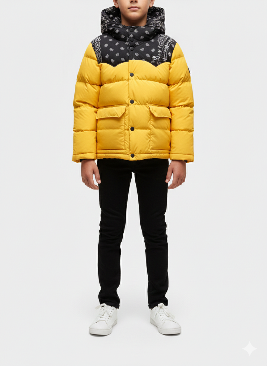 Outlet - Mc2 Saint Barth Giubbotto imbottito fantasia bandana bimbo