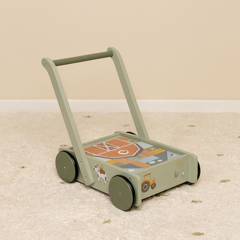 Trolley primi passi con mega block Little Farm