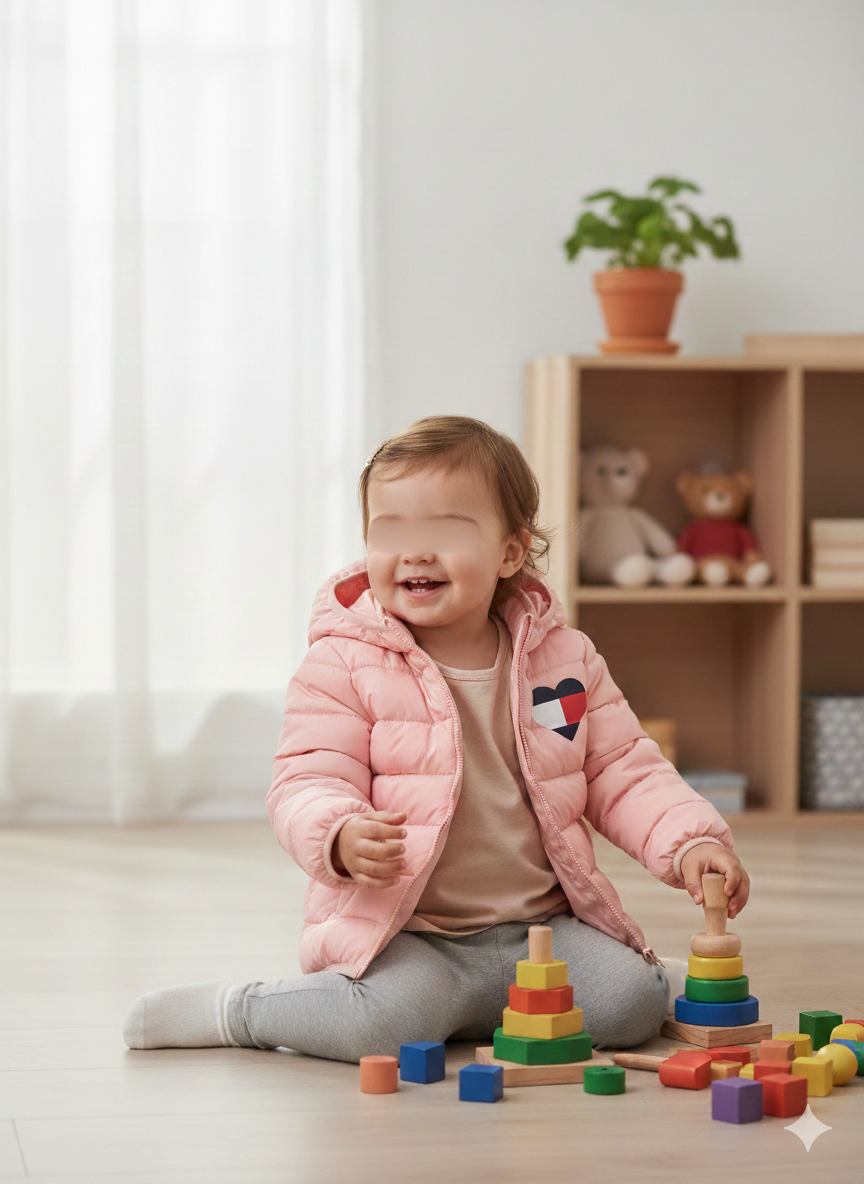 Outlet - Giubbotto bimba Tommy Hilfigher rosa