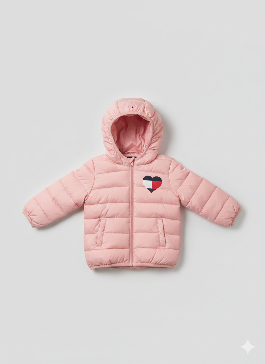 Outlet - Giubbotto bimba Tommy Hilfigher rosa