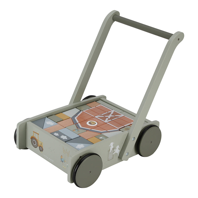 Trolley primi passi con mega block Little Farm