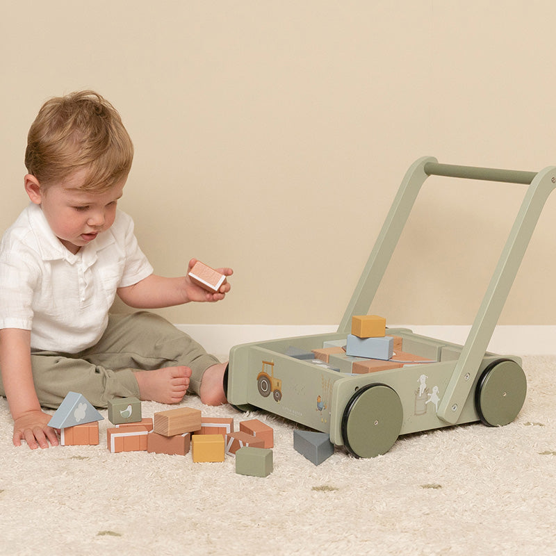 Trolley primi passi con mega block Little Farm